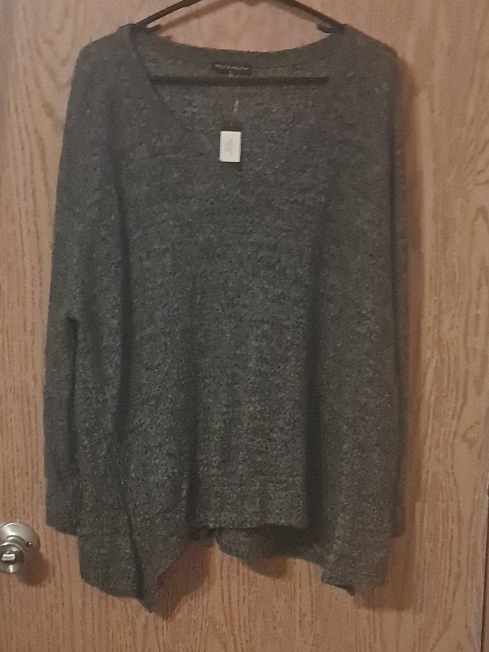 Nally & Millie Heather Gray Crewneck Sweater S/M